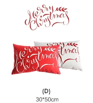 Flannel Double Sided Printed Christmas Cushion Covers X657