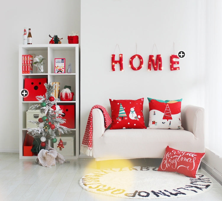 Flannel Double Sided Printed Christmas Cushion Covers X657