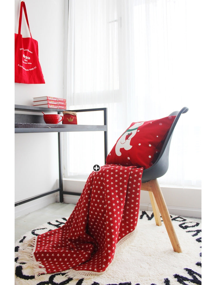 Flannel Double Sided Printed Christmas Cushion Covers X657