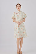 Goldfish Ladies Flutter Sleeves Cheongsam
