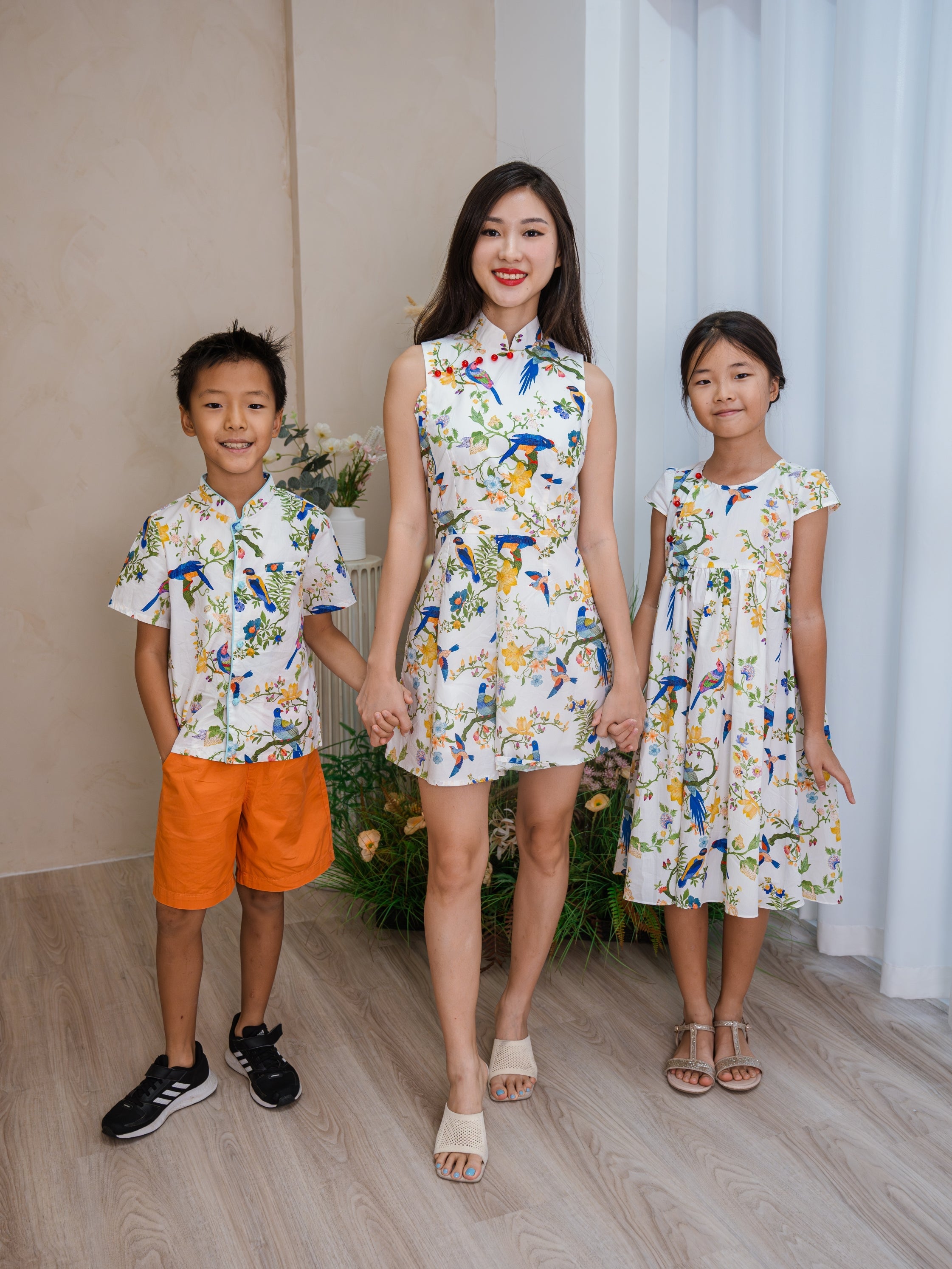 Spring Garden Ladies Sleeveless Cheongsam Romper Playsuit